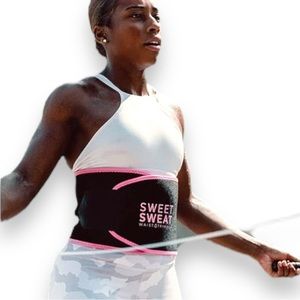 SWEET SWEAT Women's‎ Black Waist Trimmer Large | NWOT
